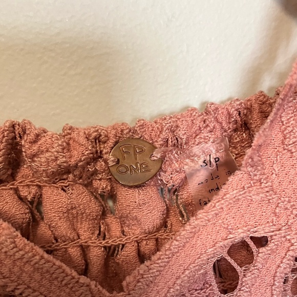 Free People Lace Trim Pink Dress - Picture 4 of 6